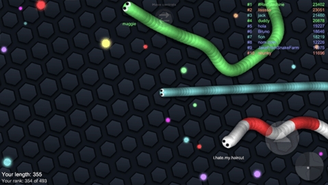 蛇蛇大作战原版(slither.io)