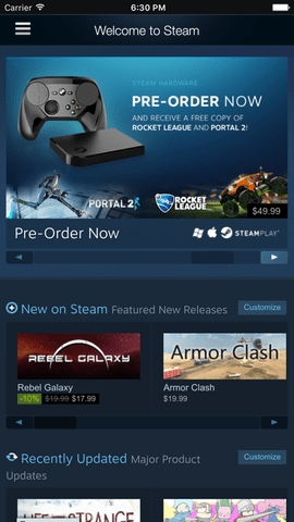 steam手机版app