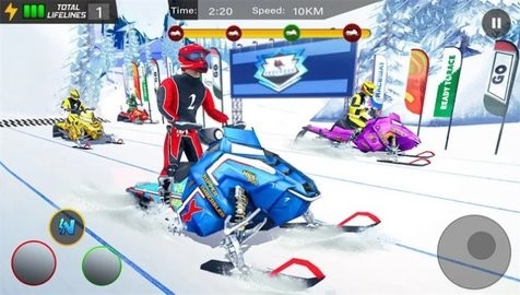 雪地飙车赛（Snow Bike Racing）