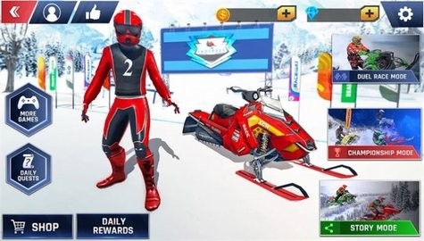 雪地飙车赛（Snow Bike Racing）