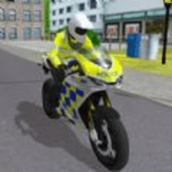 城市警用摩托驾驶