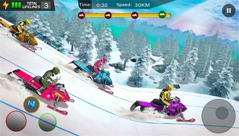 雪地飙车赛（Snow Bike Racing）