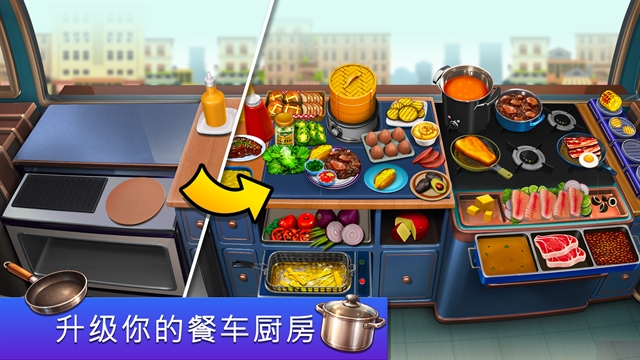 餐车厨师烹饪