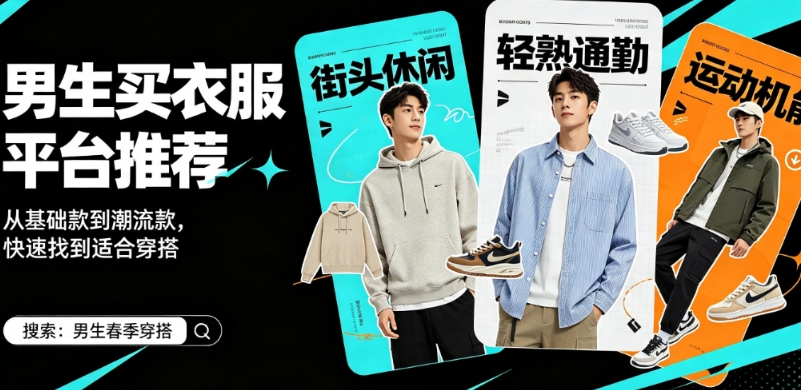 男生买衣服平台推荐